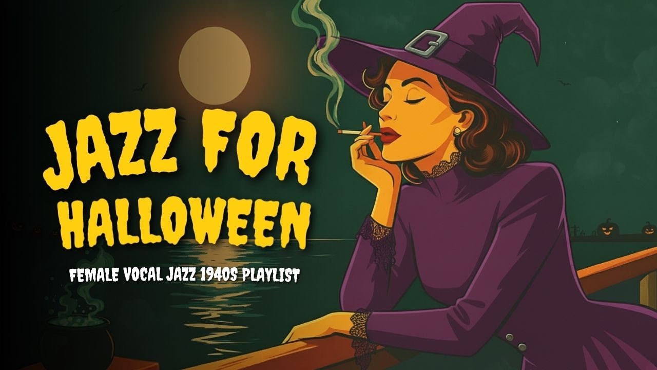 Halloween Jazz Song | Sultry 1940s Female Vocal Jazz Noir for Haunted Nights