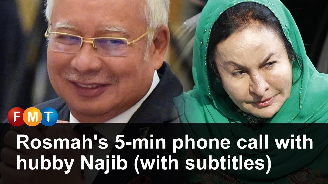 Rosmah's 5-min phone call with hubby Najib (with subtitles)