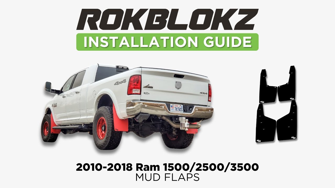 Installing Rokblokz Mud Flaps on a 2010-2018 Ram 2500 (4th Gen)