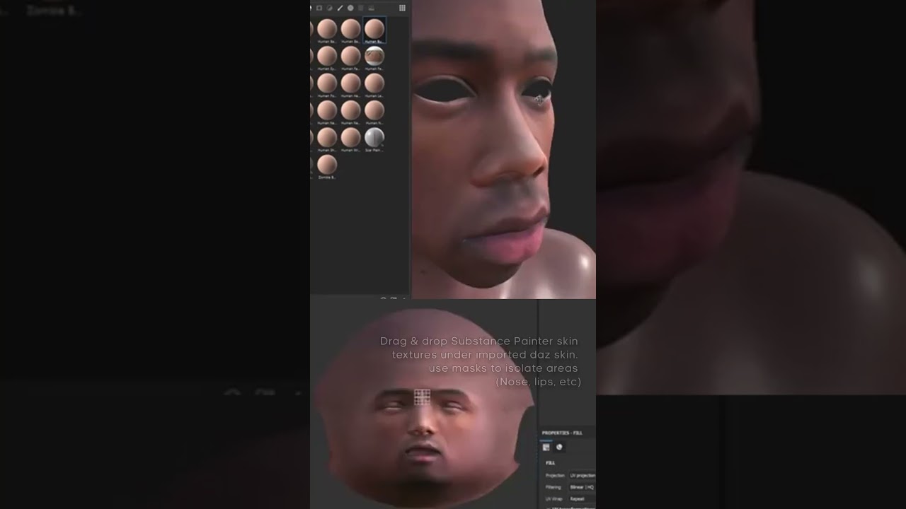 Kendrick Lamar 3D Model made with Face Gen and Blender #b3d #hiphop #rap