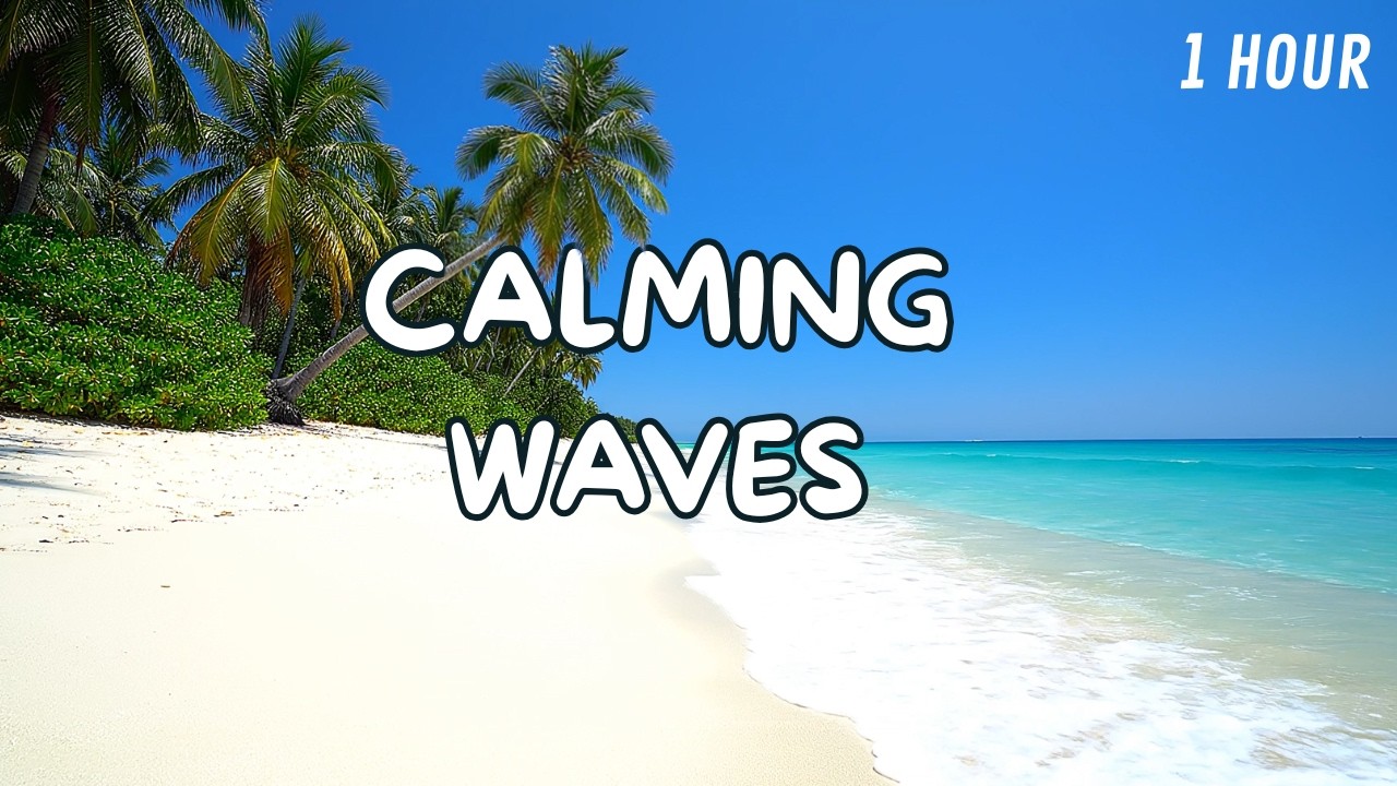The relxaing sound of waves at the beach - 1 Hour