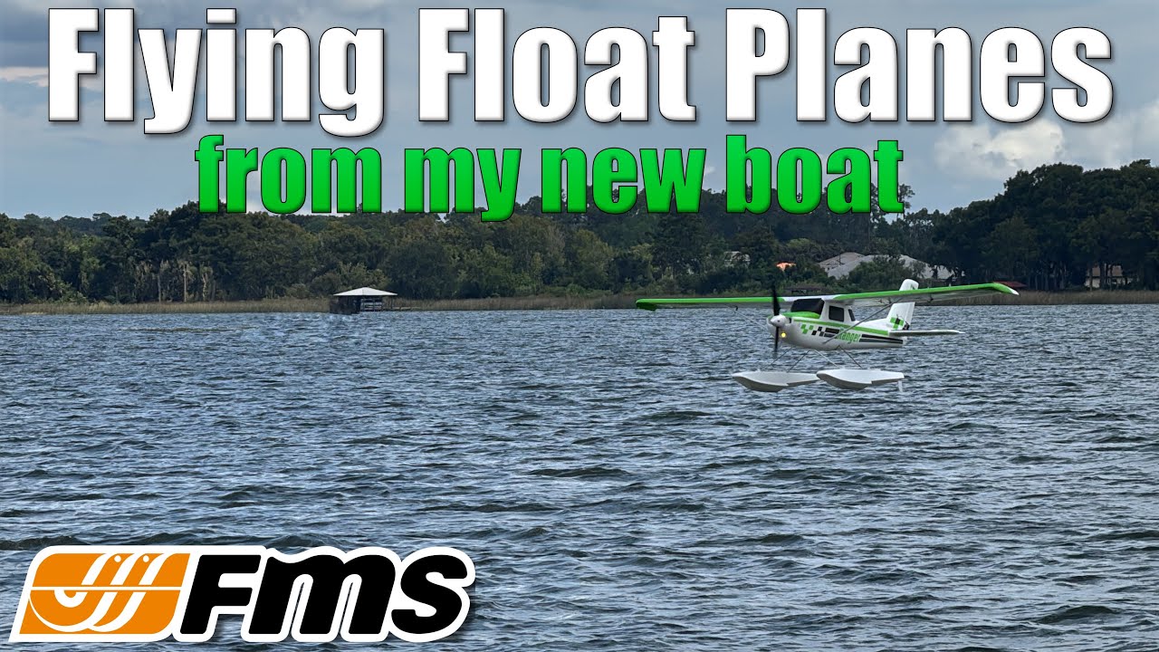 🚤✈️ Boat + FMS Planes = EPIC! Flying RC Float Planes from My New Boat!