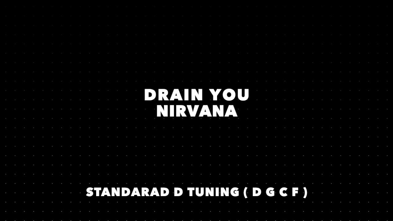 Nirvana -  Drain You Bass cover (with Tabs play along)