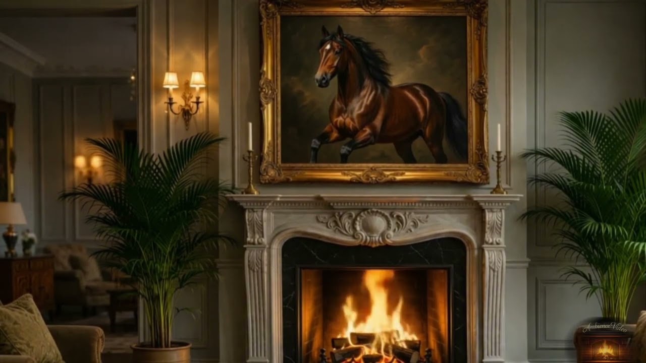 ☕ Warm Fireplace Ambience ASMR | Relax, Study, Sleep