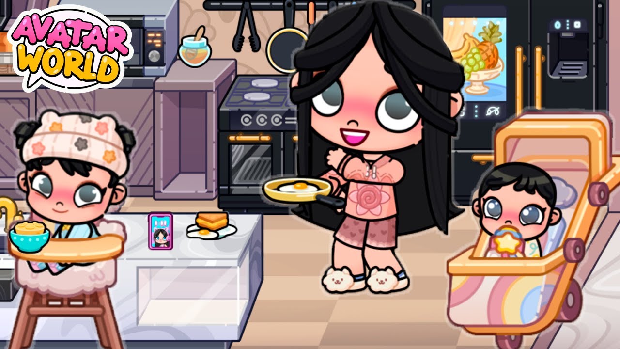 RUTINA POR LA MAÑANA EN MI NUEVA CASA🏠 CON MIS HIJAS en AVATAR WORLD *NALA💞