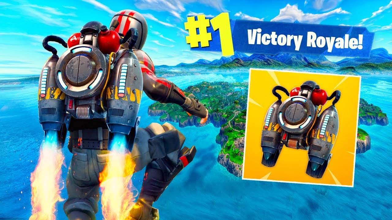 Escaping The Map With Jetpacks in Fortnite Battle Royale