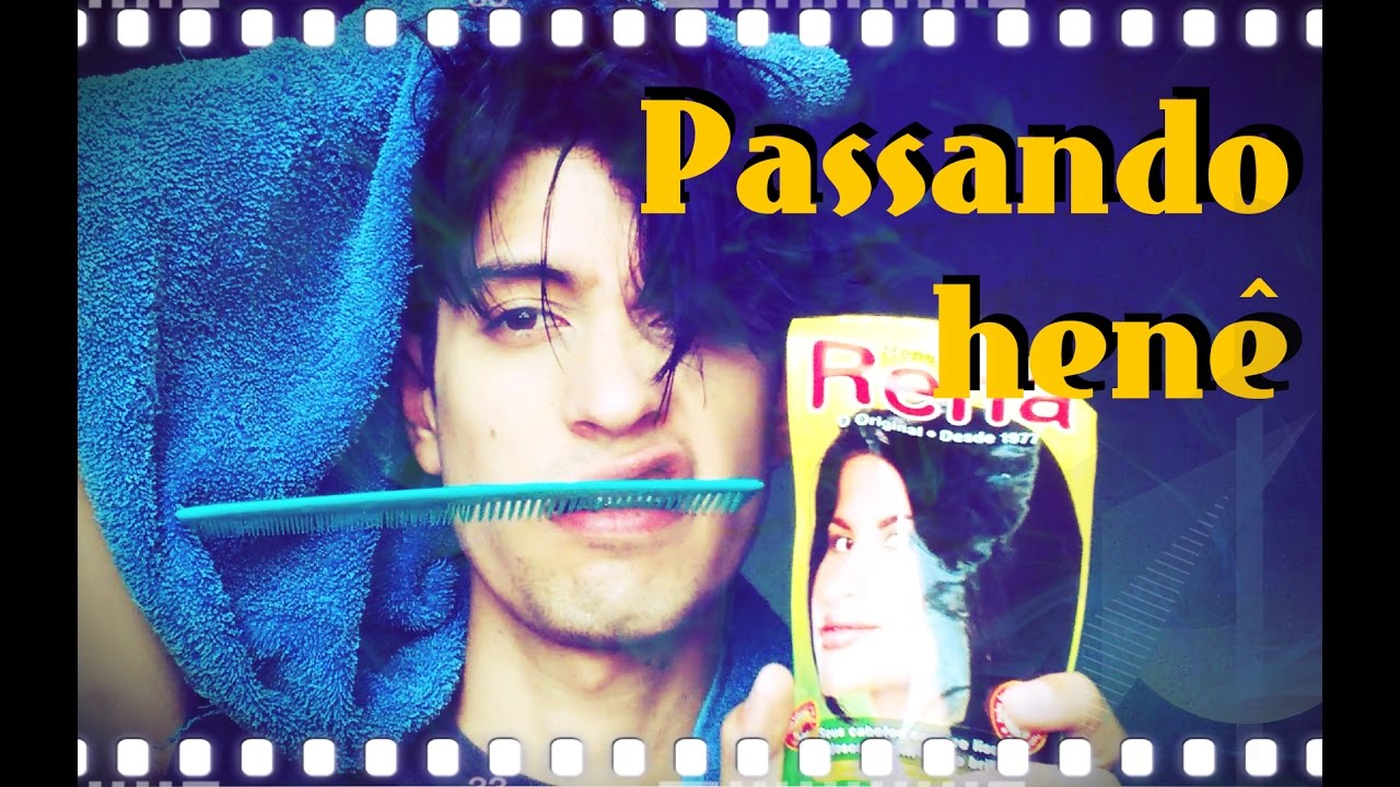 Passando henê no cabelo! OMG
