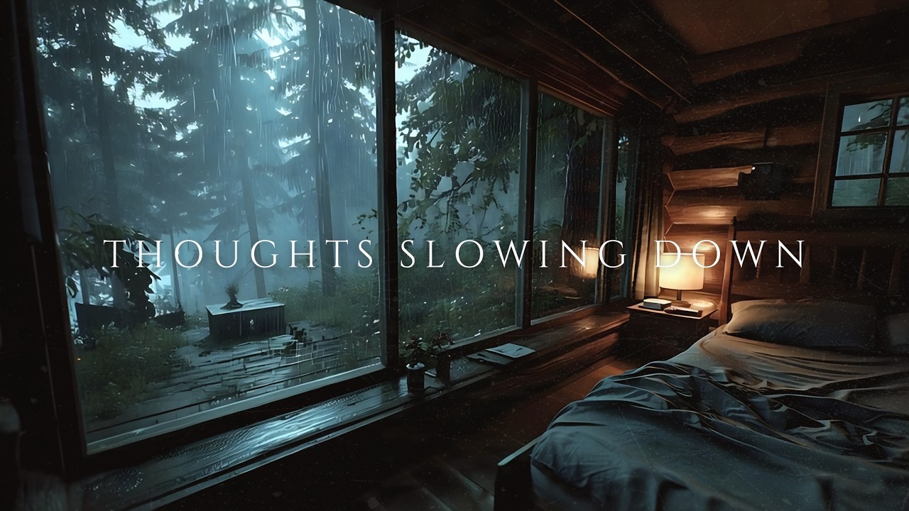 Slow Down Racing Thoughts | Rain Sounds + Brown Noise for Anxiety