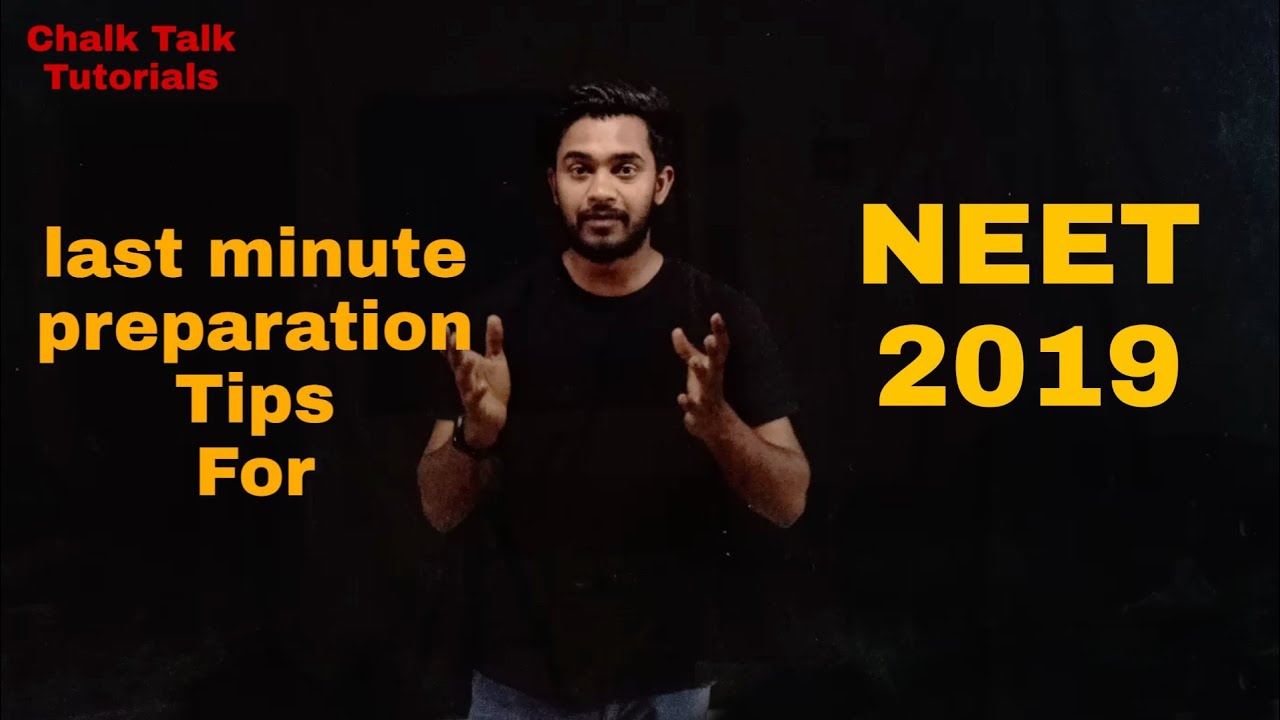 Last minute preparation for neet 2019 | neet 2019 | how to crack neet | Farman khan