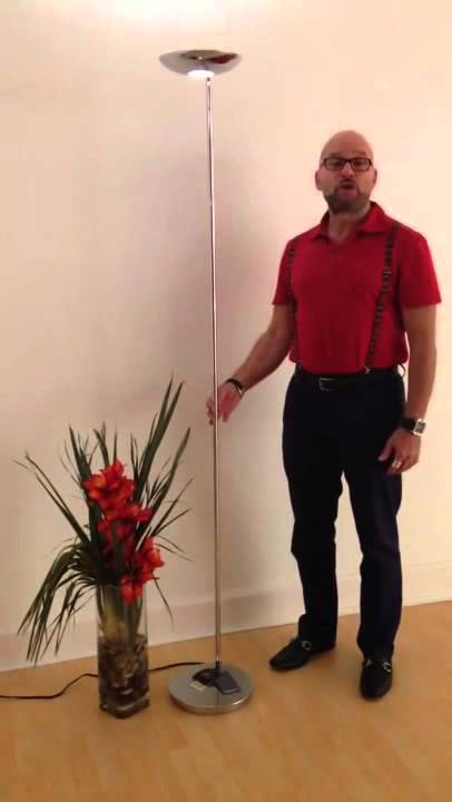 Holtkotter Torchiere Floor Lamp with P1 Dimmer Demo
