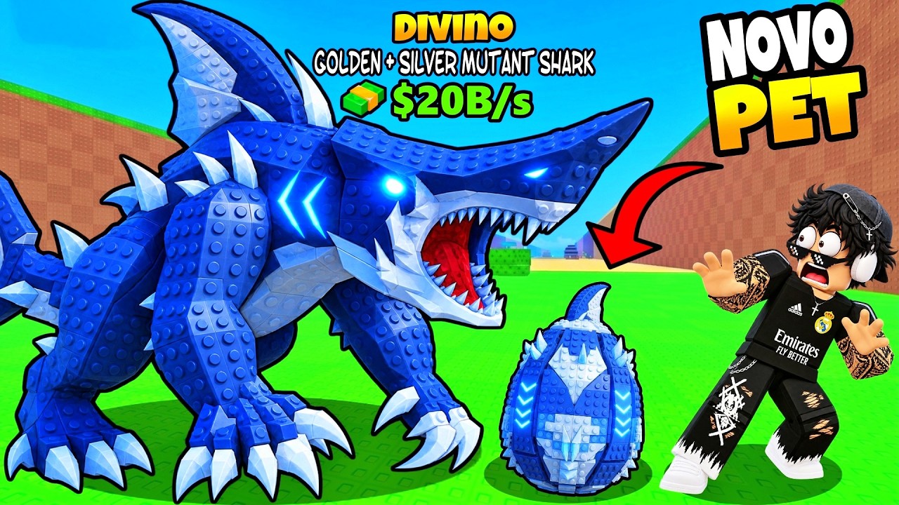 ROUBEI O MELHOR OVO DE MUTANT SHARK NO ROUBE UM OVO ROBLOX