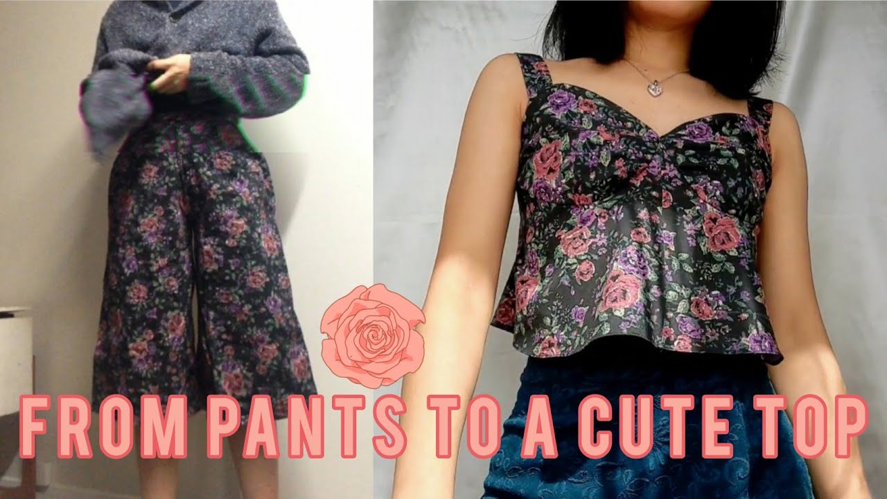 DIY From Pants To A Cute Top