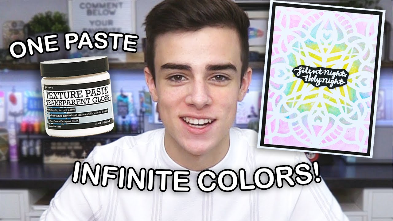 You Only Need ONE Texture Paste For COLORFUL Card Backgrounds!