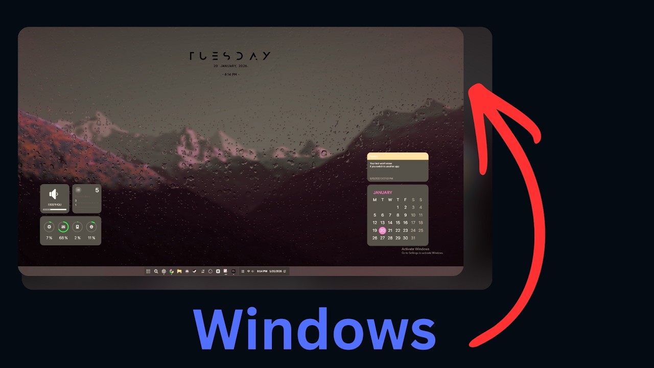 Windows 11 Desktop Customization | Animated Wallpapers