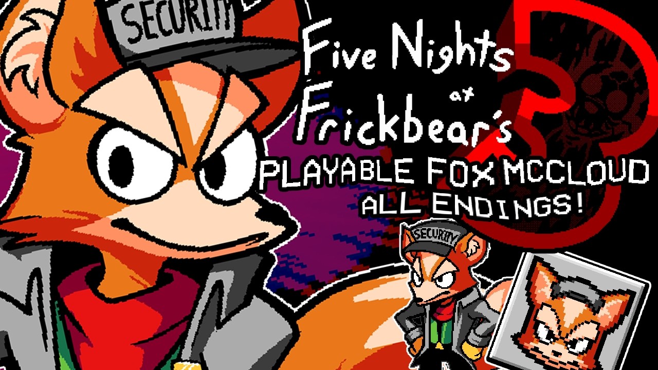 Playable Fox McCloud All Endings | Five Nights at Frickbear's 3 Mod [Lunatic Difficulty]