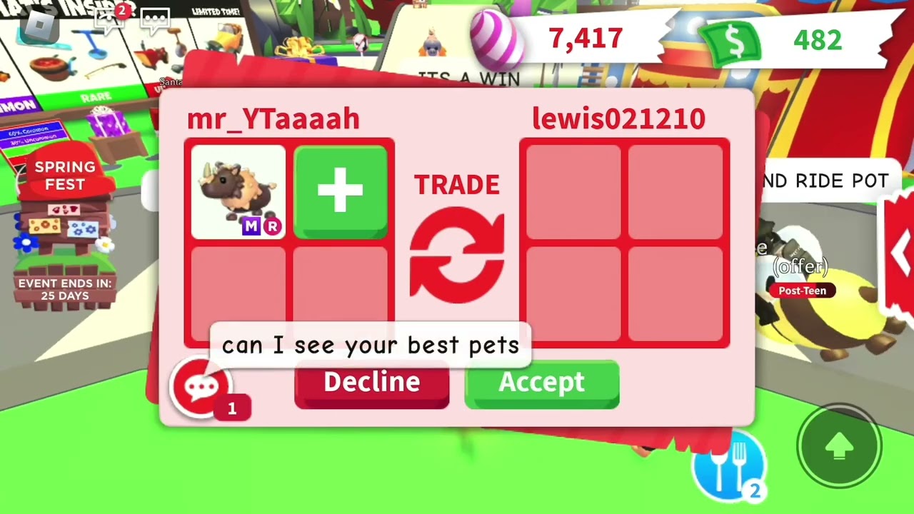 Adopt me trading!