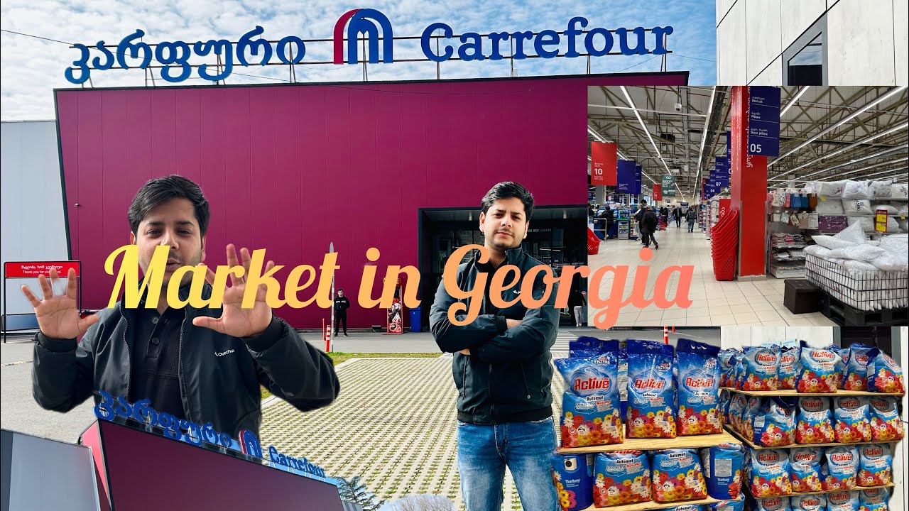 Market in kutaisi tblisi Georgia// carrefour// #trending #youtube #georgia #india #viral #abroad