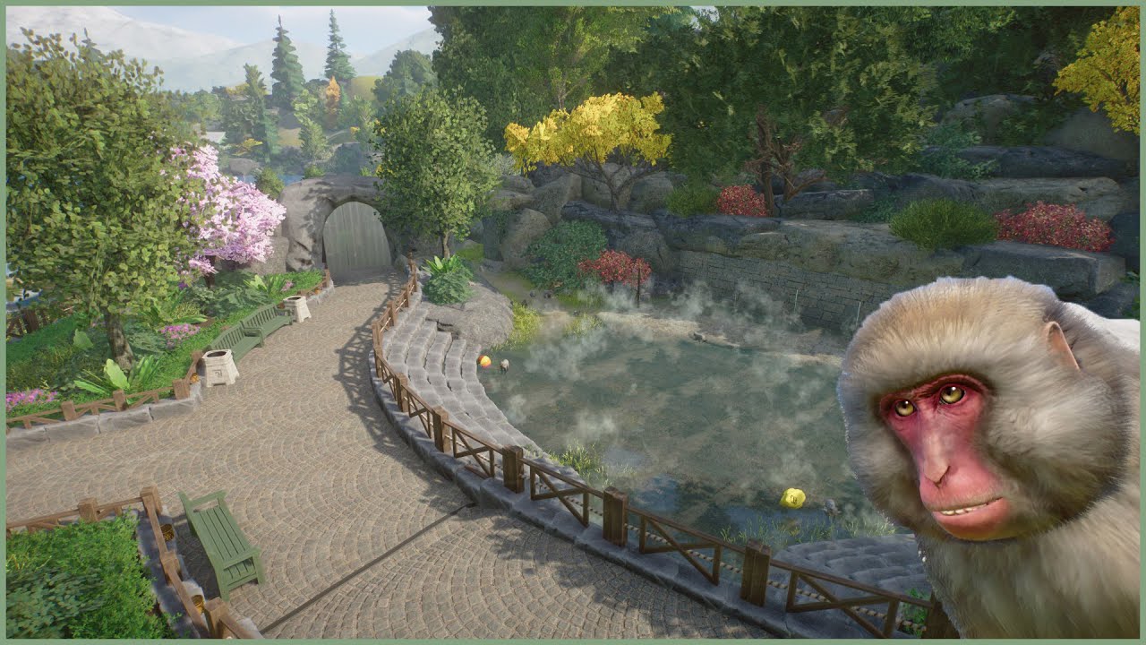 🎍Japanese macaque habitat | Fjevær Zoo | Planet Zoo | speedbuild🌳