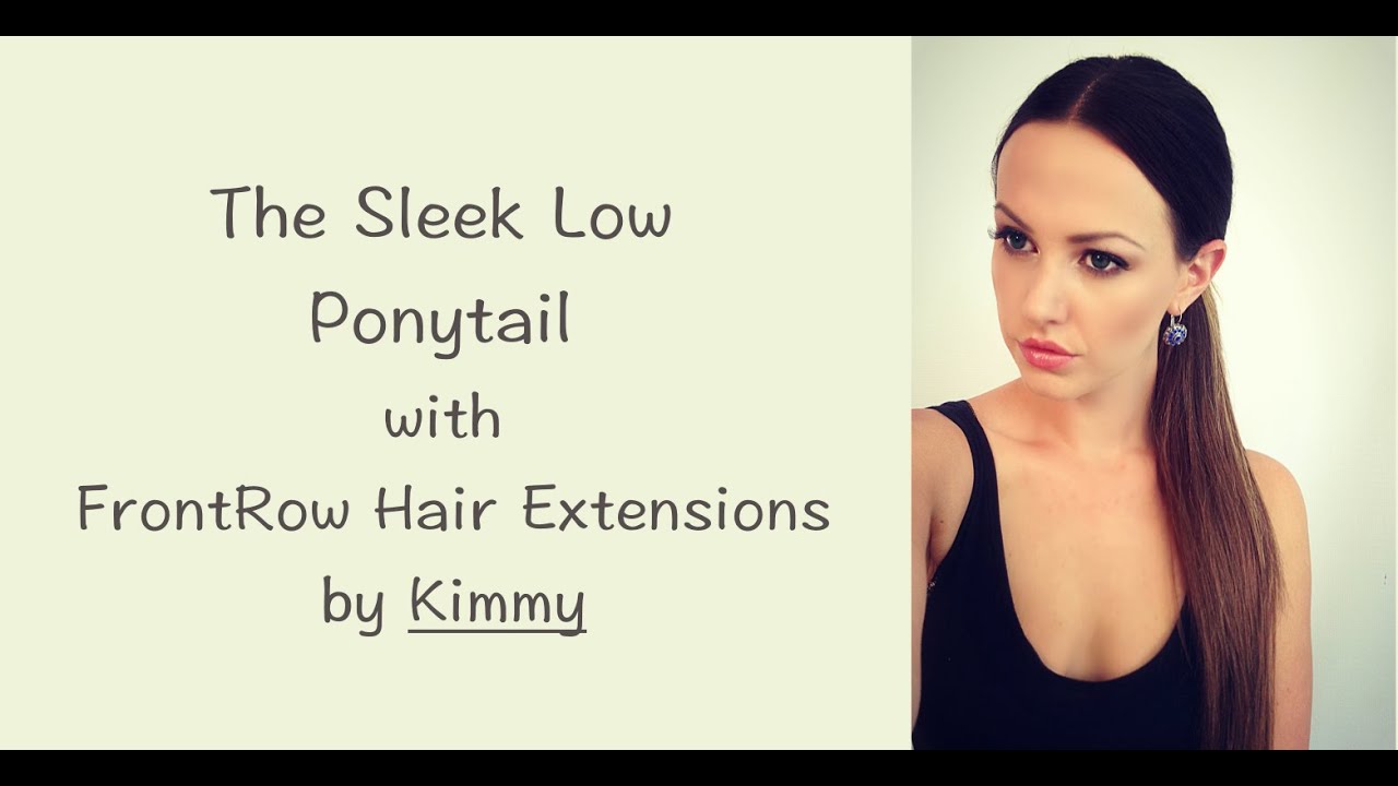 Sleek Low Ponytail