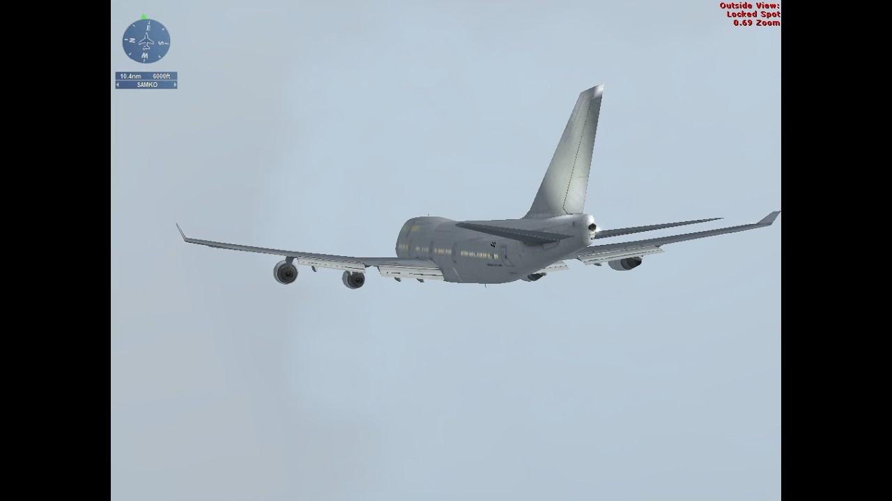 Boeing 747-400 Singapore ILS Landing