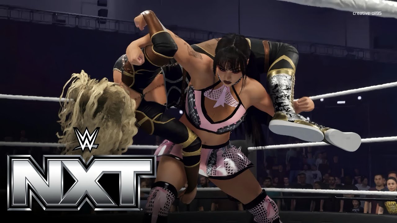KELANI JORDAN & TATUM PAXLEY VS JORDYNNE GRACE & NIKKITA LYONS WWE2K25