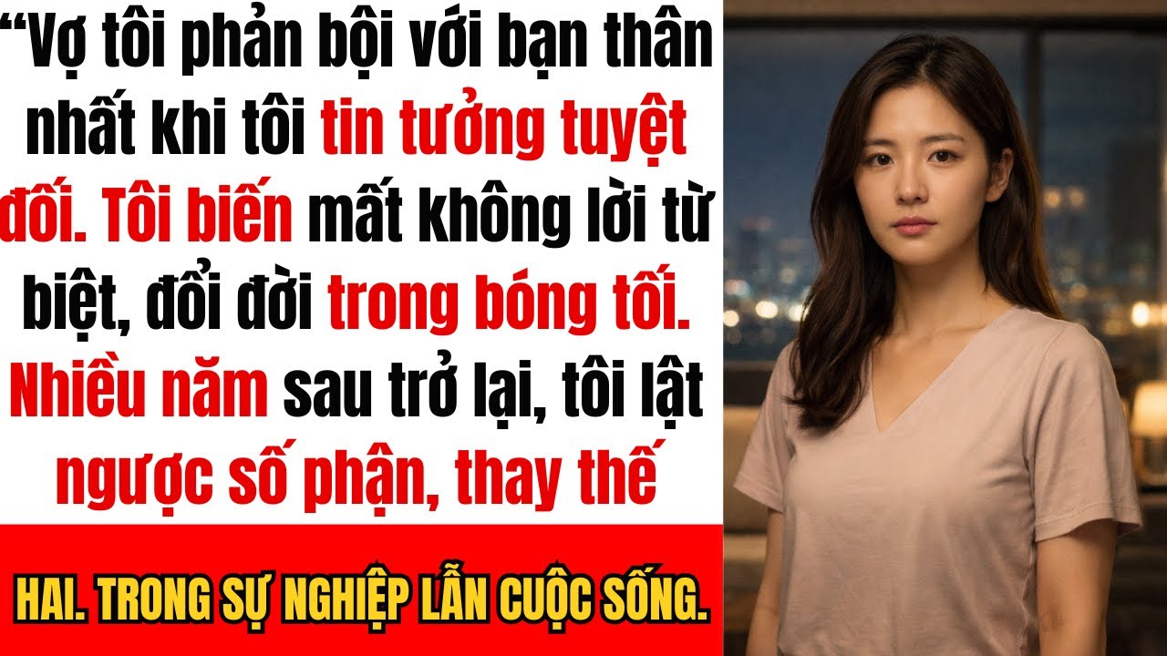 Vợ tôi ngoại tình với bạn thân nhất của tôi. Tôi biến mất. Nhiều năm sau, tôi thay thế cả hai...