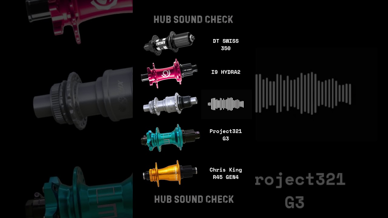 Best MTB Hub Sound Check 🔊 Chris King R45 - DT Swiss 350 - I9 Hydra2 - Onyx Vesper - Project 321 G3