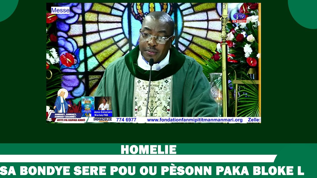 HOMELIE 20 JAN 2026 | Rév. Père Frantzy Petit-Homme, PMM | Sa Bondye sere pou ou pèsonn paka bloke l