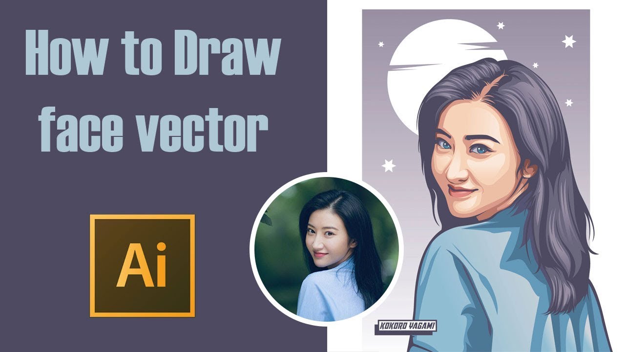 How to Draw face vectors | Adobe Illustrator Tutorial