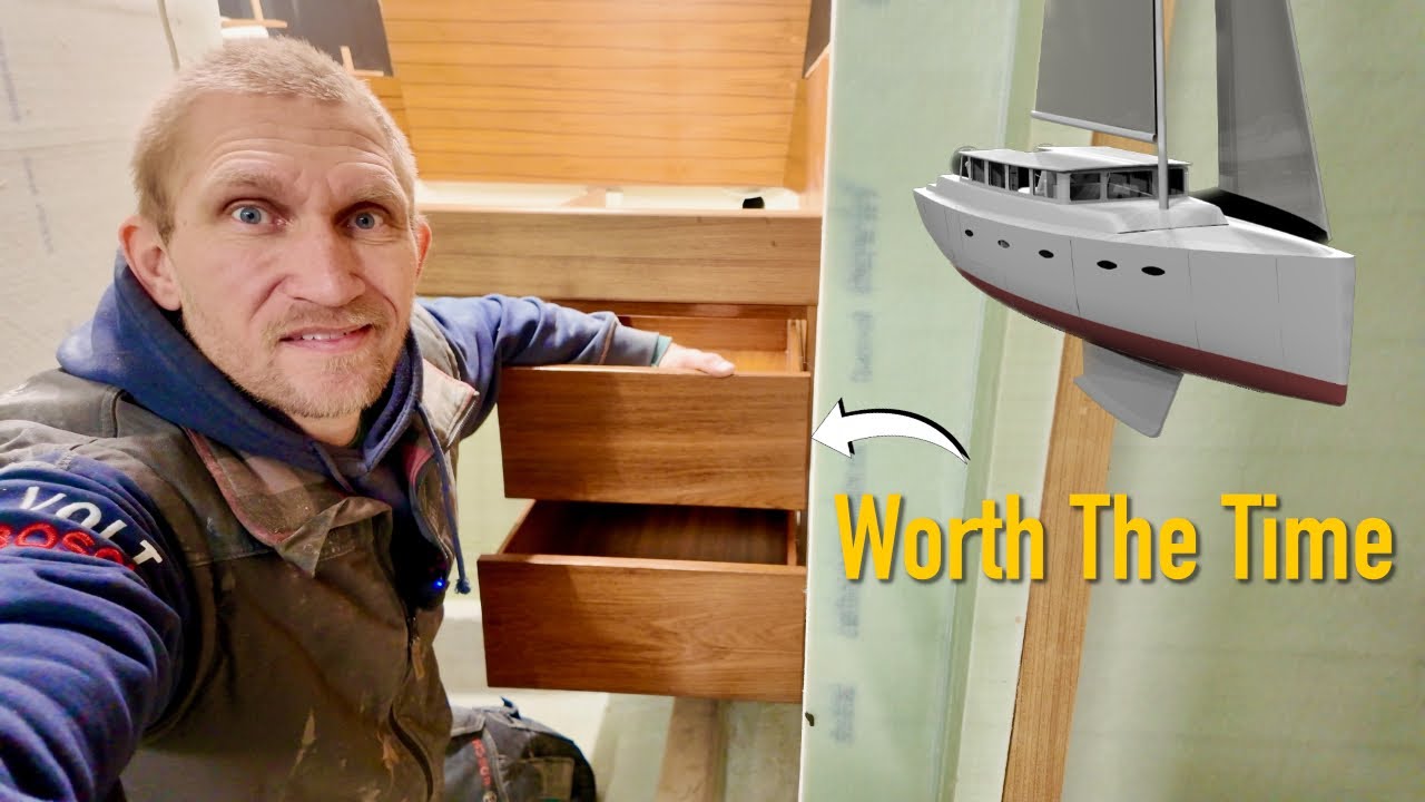 Years of Work, One Detail at a Time - Building Our Dream Sailboat - Ep. 475 Ran Sailing