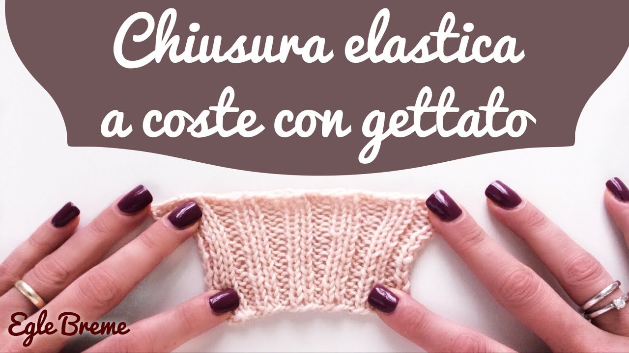 Chiusura elastica a coste con gettato