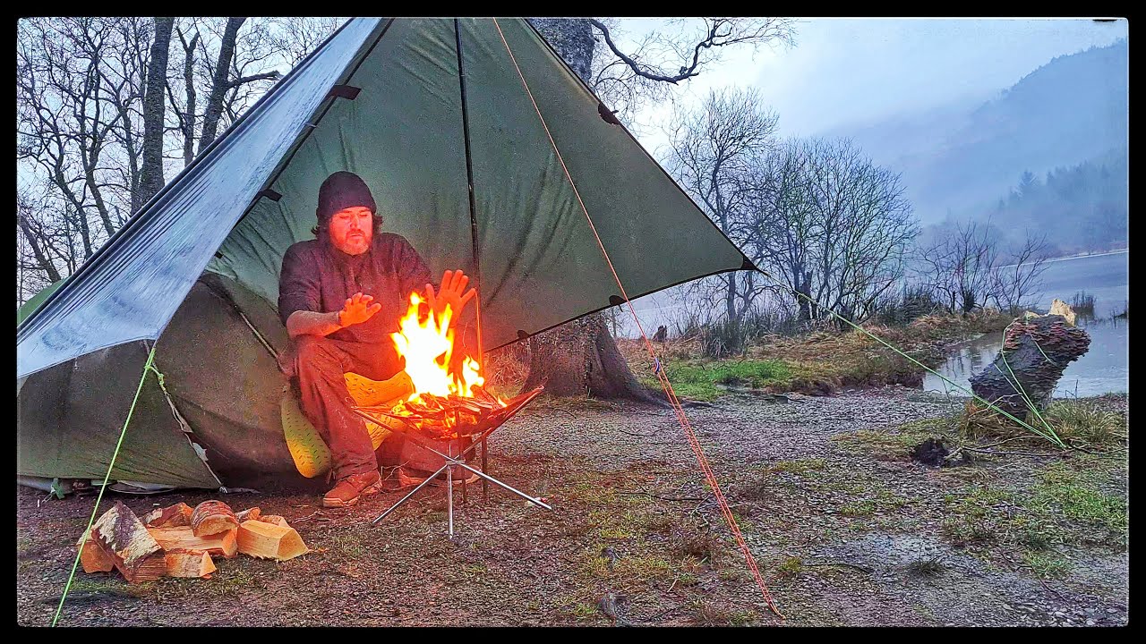 SOLO CAMPING in a STORM | GALE FORCE WINDS and HEAVY RAIN | Vango MTN F10
