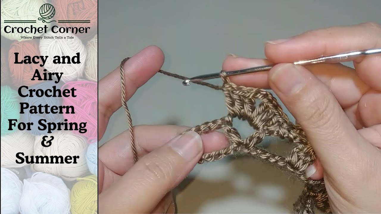 Fast and beautiful Lacy Crochet Patten For scarf/ shawl