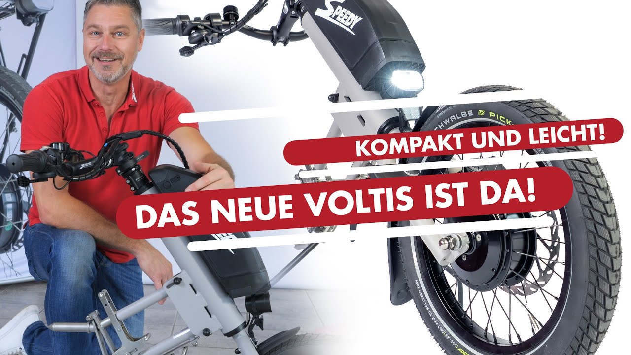 NEU: Das elektrische Zuggerät für deinen Rollstuhl! Speedy VOLTIS mit 50km Reichweite