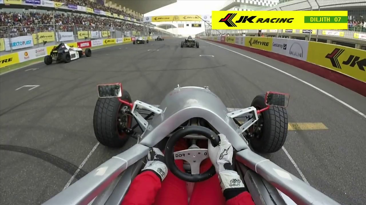 Diljith racing Formula LGB 4 started 6th and finished 1st in BIC