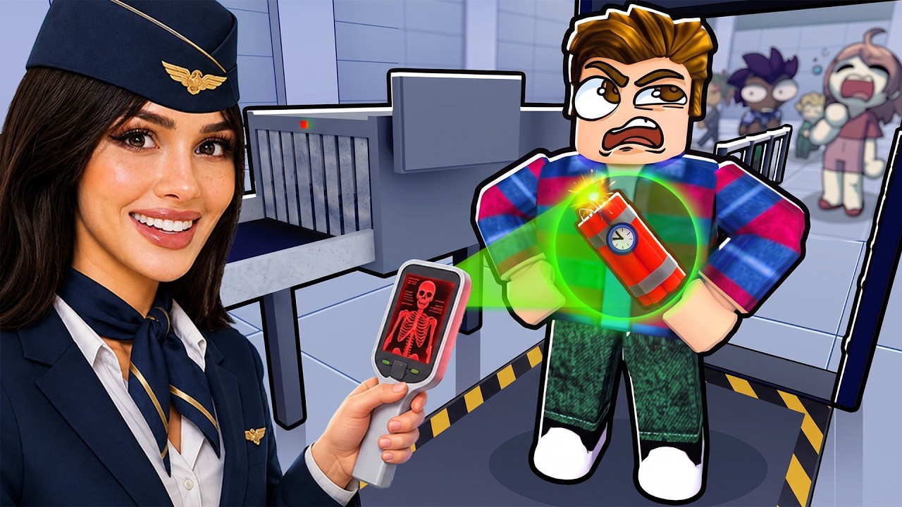Roblox ОБЕСПЕЧИВАЕМ БЕЗОПАСНОСТЬ В АЭРОПОРТУ...