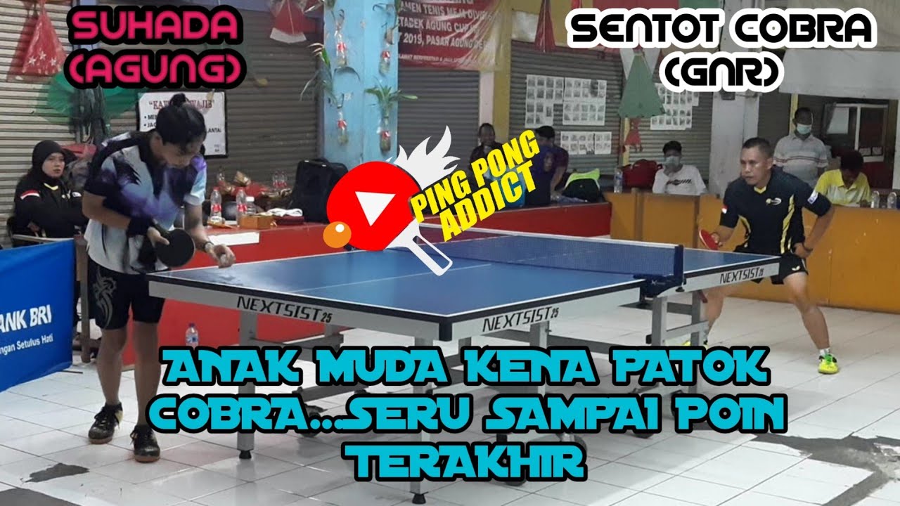 Pingpong Show: Sentot Cobra 🐍 VS Suhada🏓... Permainan Seru Unik Dan Menarik