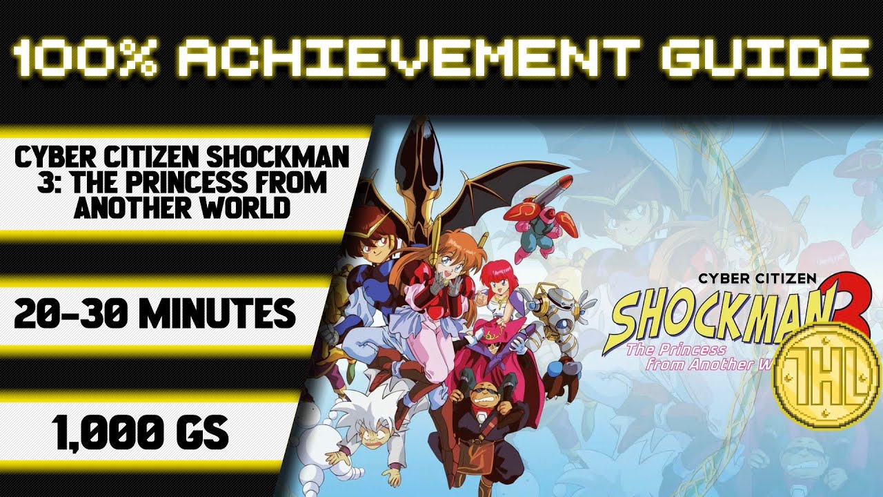 Cyber Citizen Shockman 3 100% Achievement Walkthrough * 1000GS in 20-30 Minutes *