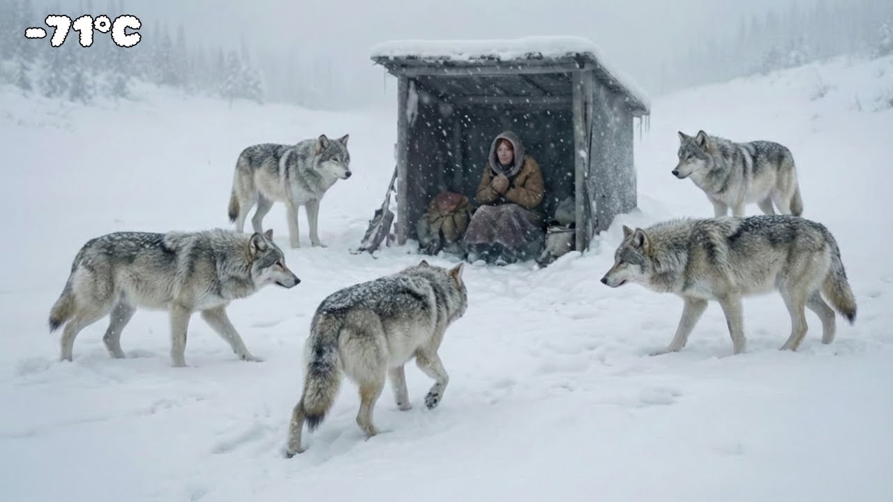Lost in a Blizzard with a Pack of Wolf  | 60 Year Old Woman's Solo Survival