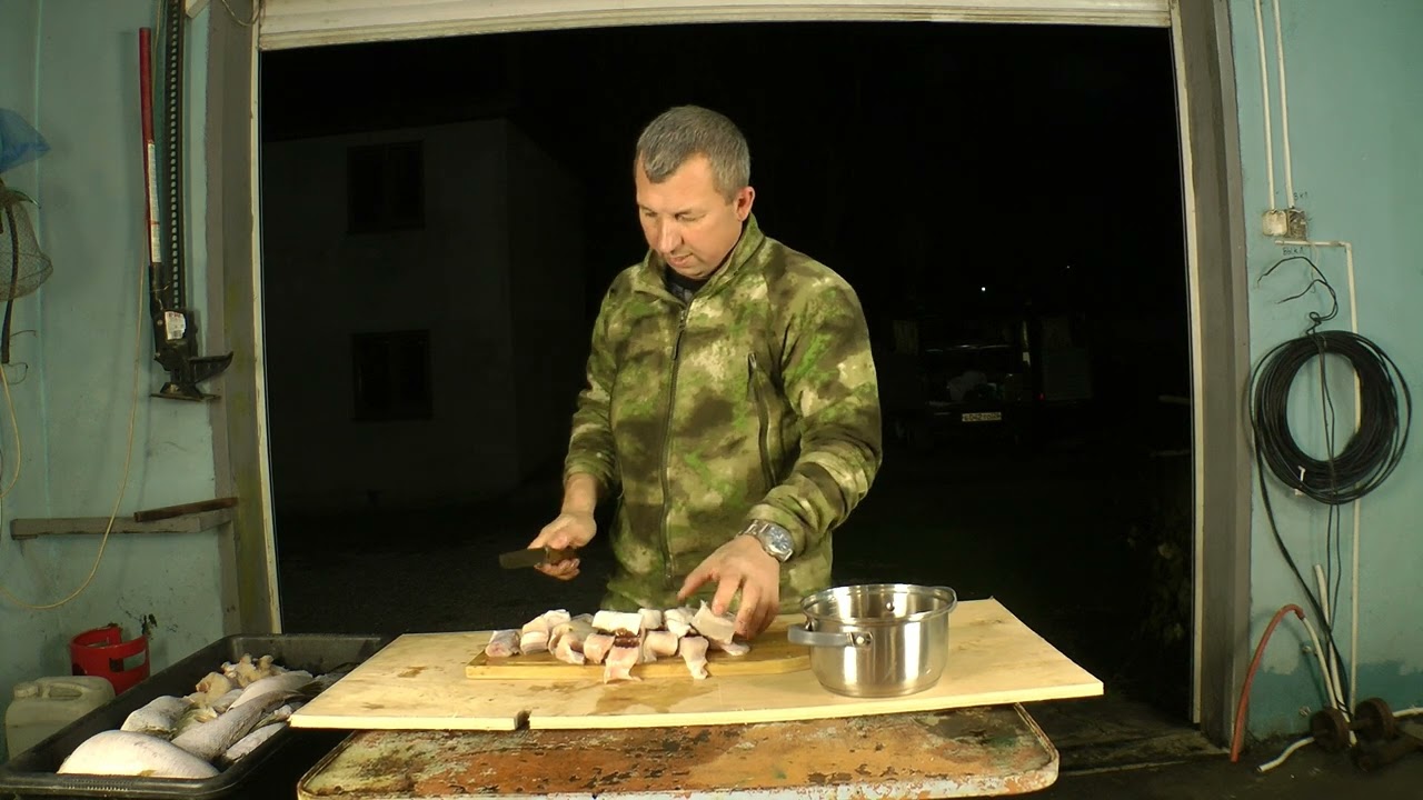 Тест ножа от Слон и Ко. Сталь х12мф. Разделка рыбы.