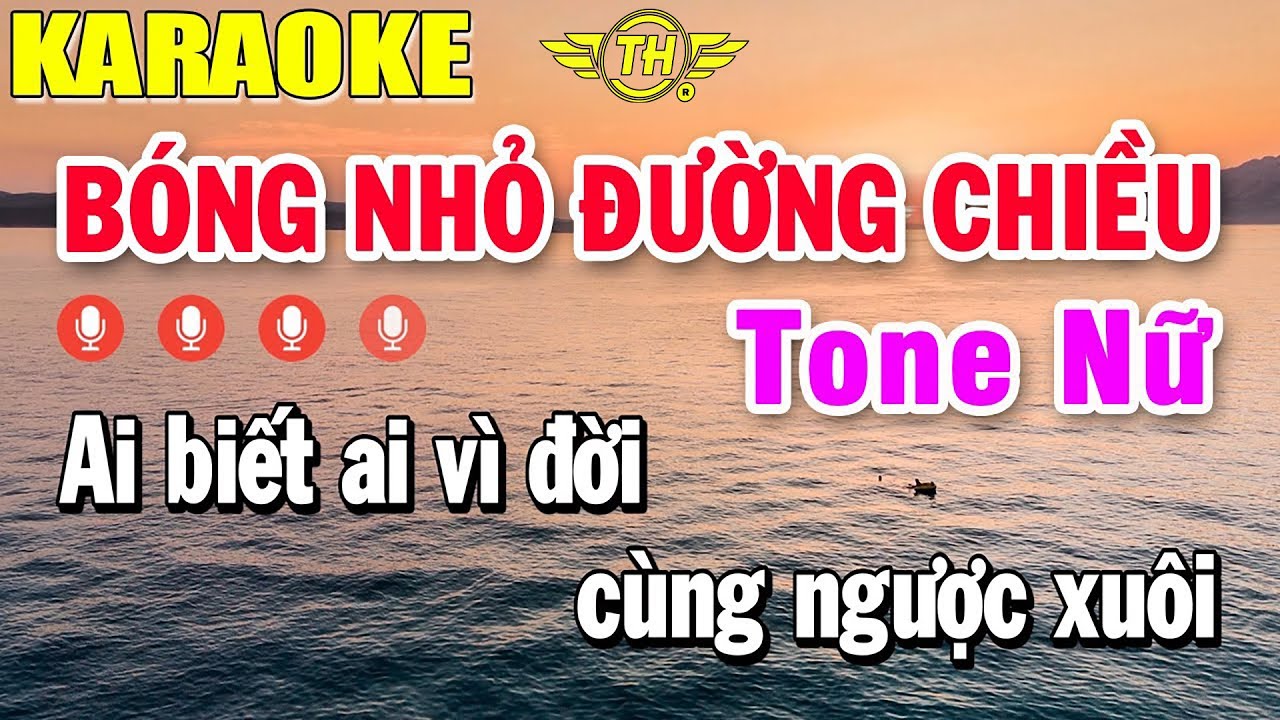 Bóng Nhỏ Đường Chiều Karaoke Tone Nữ Nhạc Sống 2023 | Trọng Hiếu