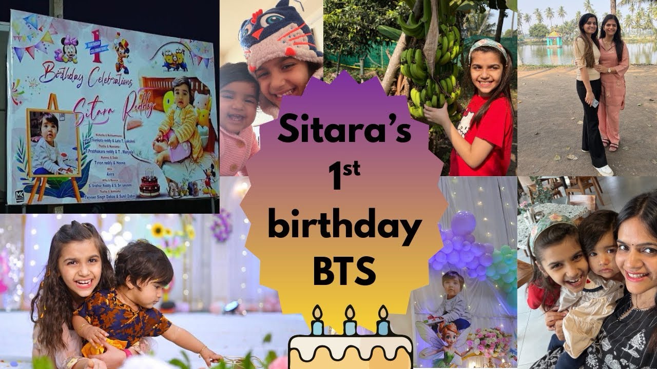 BTS of Sitara’s 1st Birthday  #family #vlog #baby #babygirl #birthday #fun #reels #trending #youtube