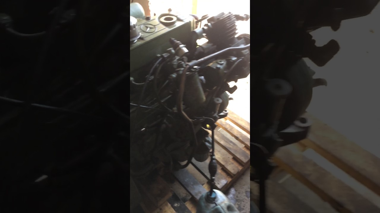 Заводим двигатель Mercedes 809 ОМ364. 4.0 простой дизель с воздушным компрессором