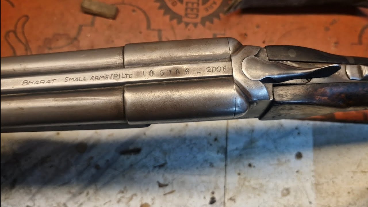 Bharat Small Arms .12 Bore Double Barrel Shot Gun. Autofire and knocking fixed.