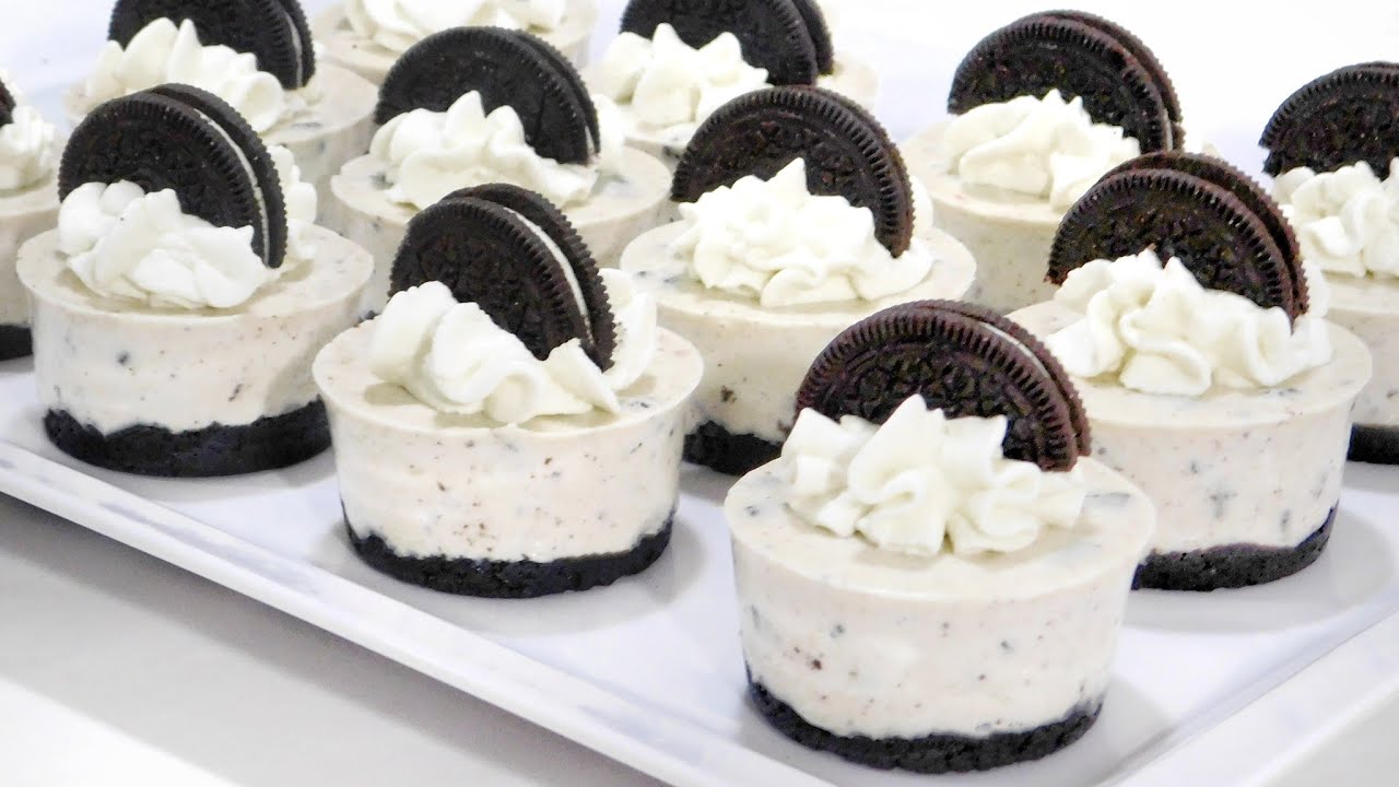 MINI CHEESECAKE DE OREO DELICIOSO Y FÁCIL DE HACER