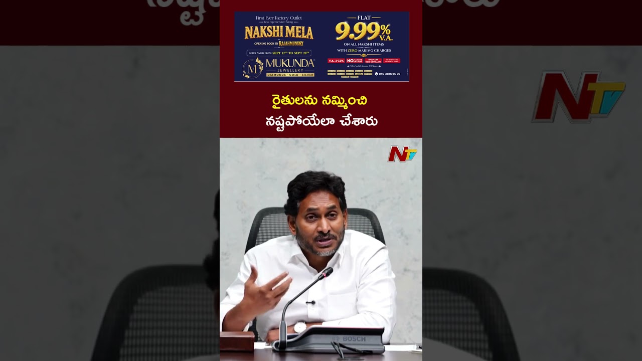 రైతులను నమ్మించి నష్టపోయేలా చేశారు: YS Jagan | NTV Telugu