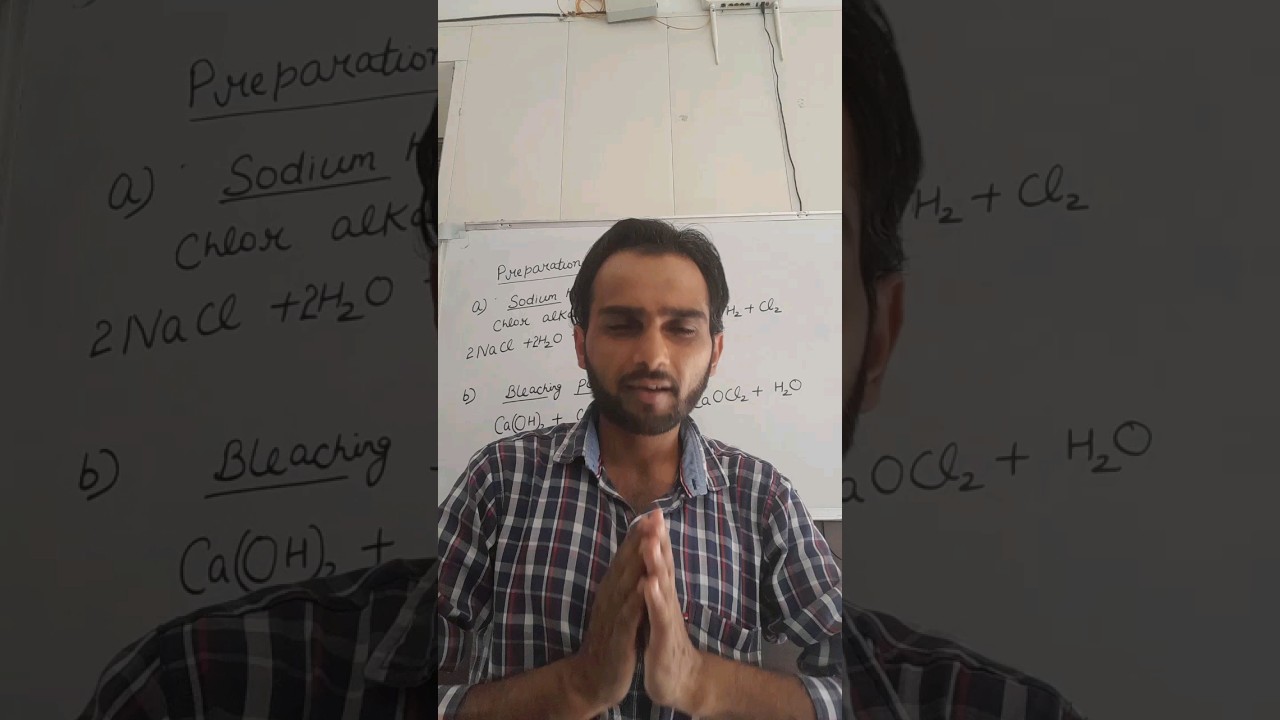 class 10 Science Preparation of NaOH and CaOCl2