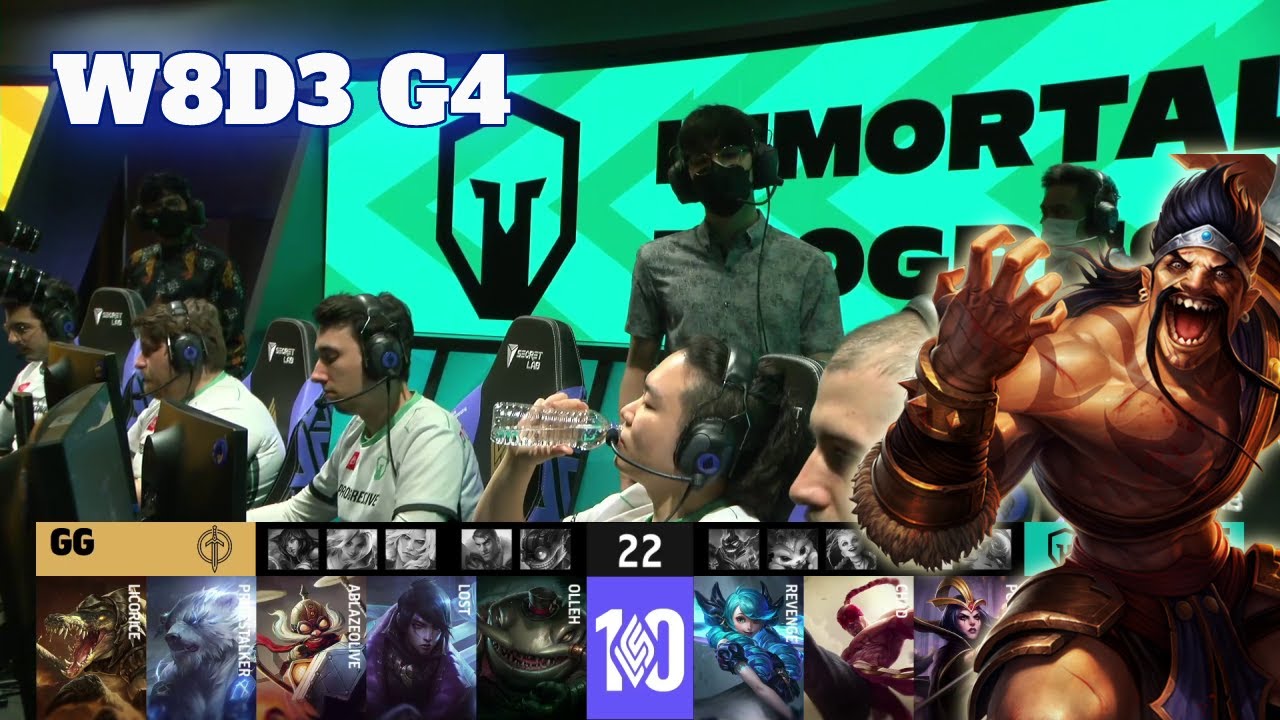 GG vs IMT | Week 8 Day 3 S12 LCS Spring 2022 | Golden Guardians vs Immortals W8D3 Full Game