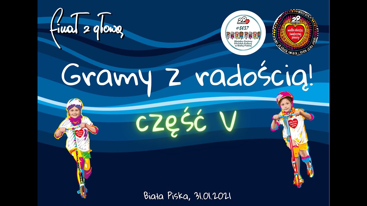 Gramy z radością - część 5   WOŚP Biała Piska
