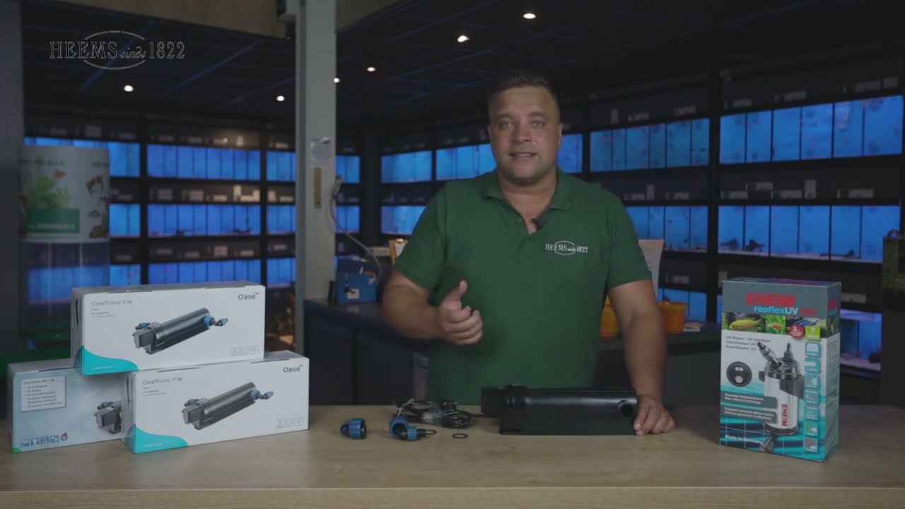 Uitleg van een extern UV-filter bij een aquarium,